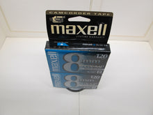 Load image into Gallery viewer, Maxell 8mm GX-MP 120 Camcorder Tape 2 pack new
